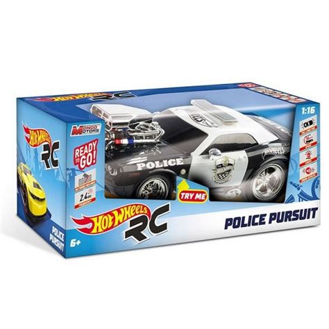 MONDO MOTORS HOT WHEELS Police Pursuit Кола с дистанционно управление звук и светлина FT