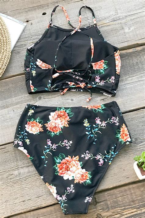 Orange Blossom High Waisted Bikini