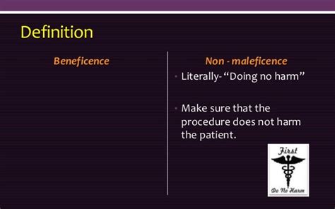 Bio Ethics Beneficence And Non Maleficence