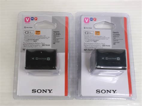 1円 品 SONY/ソニー リチャージャブルバッテリーパック NP-FV70A 本体 カメラ まとめて2点セット まとめ売り N207 ...