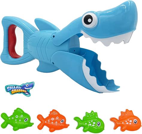 Baloboo 2021 Upgraded Shark Bath Toy Set Baby Bathub Toys Shark Grabber
