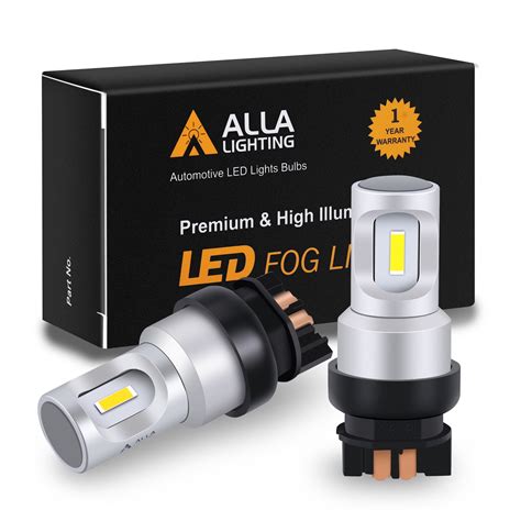 Alla Lighting 12182 PW24W LED Bulbs DRL Daytime Running Lights DRL