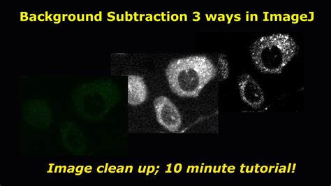 Background Subtraction In ImageJ 3 Ways YouTube