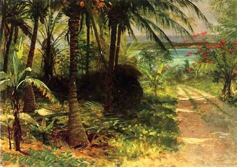 Albert Bierstadt Tropical Landscape Painting - iPaintingsforsale.com