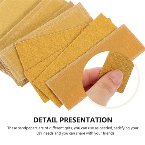 Guyelim Sand Paper Set 60 Sheets Sand Paper Small Sanding Tools Assortment Sand Paper 80 120