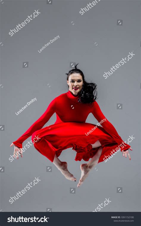 Beautiful Sexy Happy Smiling Brunette Ballerina Stock Photo 1091152100 Shutterstock