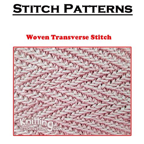 The Woven Transverse Herringbone Stitch Creates A Thick And Close