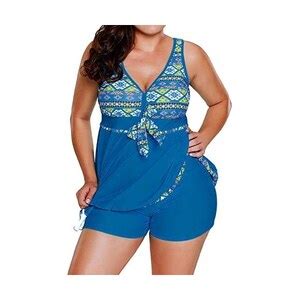 Mjgkhiy Costumi Da Piscina Donna Push Up Curvy Bikini Set Tankini