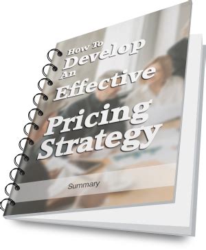 How To Develop An Effective Pricing Strategy | WDI Books
