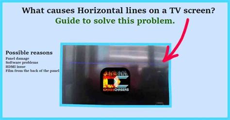 What Causes Horizontal Lines On A Tv Screen Guide To Solve This Problem