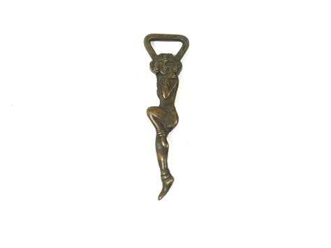 Brass Bottle Opener Naked Woman Pin Upgirl Pin Up Model Bottle Opener Woman Bottle Opener Etsy