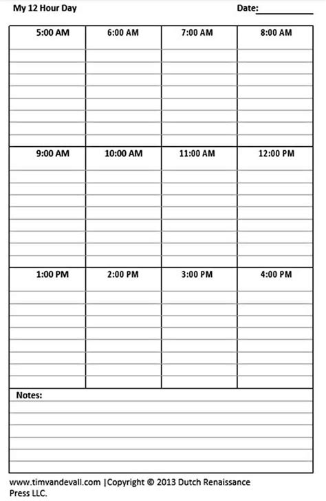 Blank 12 Hour Shift Schedule Templates | Best Calendar Example