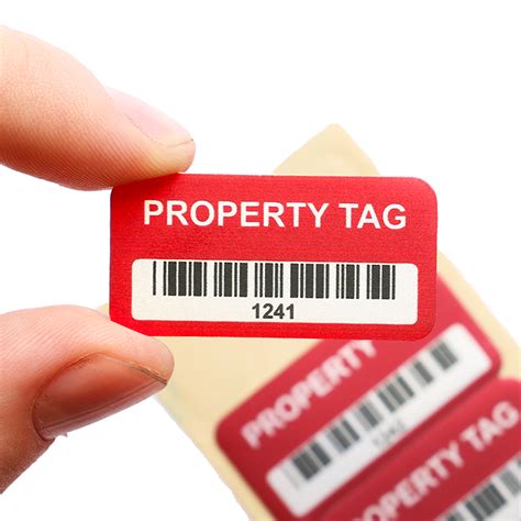 Aluminum Stock Asset Tags - Inventory Asset Tags & Property Id Tags