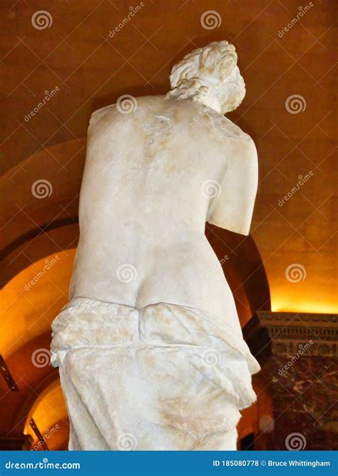 Venus De Milo White Marble Ancient Greek Sculpture Louvre Museum