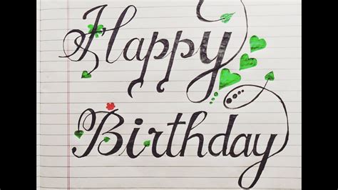 How To Write Happy Birthday In Cursive Letters Ways To Say Happy