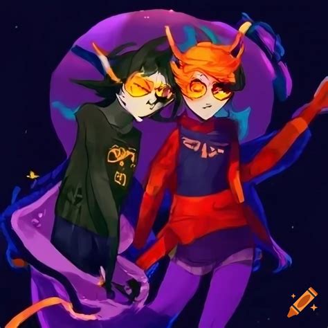 Gemini Fantroll Character From Homestuck On Craiyon