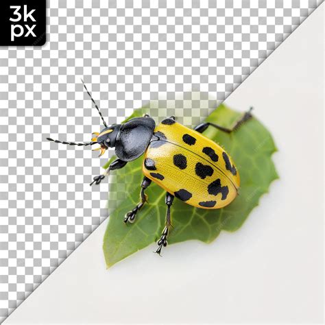 A black and yellow beetle with a black background with the letters x