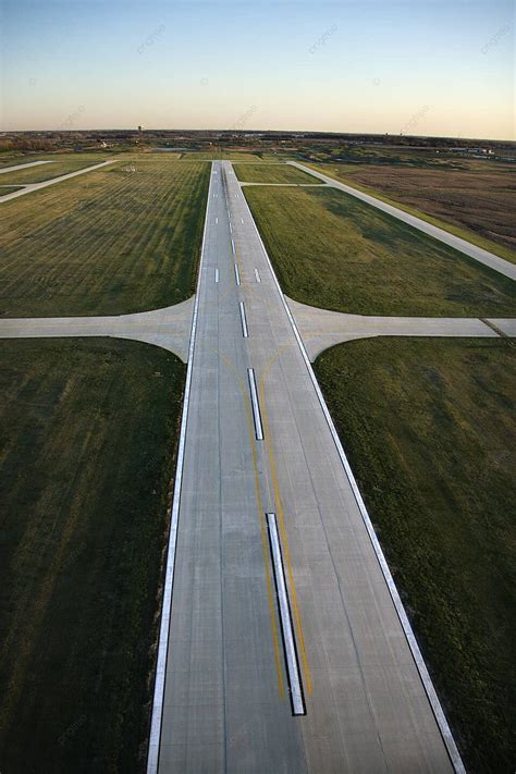 airplane runway landing strip runway arrival photo background