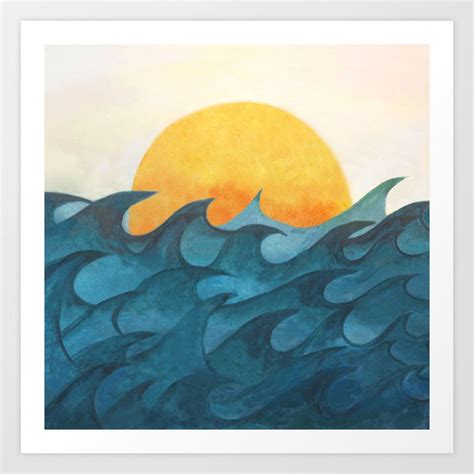 Sunrise Art Print by Nadja | Society6