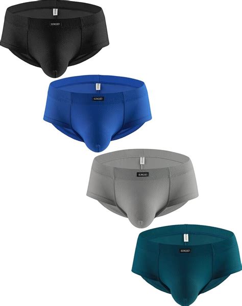 IKingsky Brazilian Back Briefs Bulge Bikini Underwear Sexy Low Waist Underpants Hip Briefs For