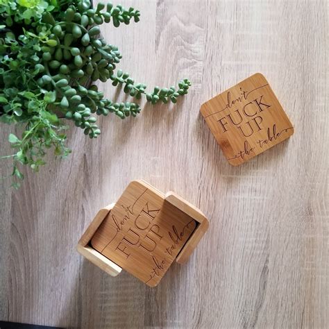 STOCKING STUFFER IDEA Don T Fuck Up The Table Coasters Funny Christmas Gift Gift For Brother