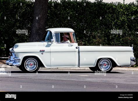 A 1956 Gmc Suburban Pickup Truck Stock Photo Alamy