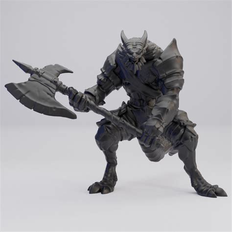 Hot Goblin ドラゴンボーン戦士斧 ミニチュア ホットゴブリン 猛戦士