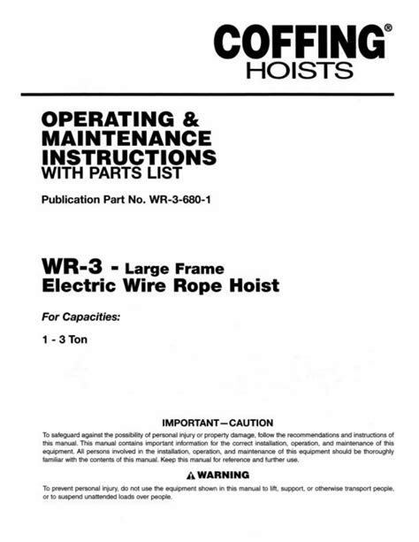 Coffing Hoist Wiring Diagram Collection