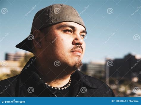 An Wearing Hat Backwards Cool Fashion Style Stock Photo Image Of Look