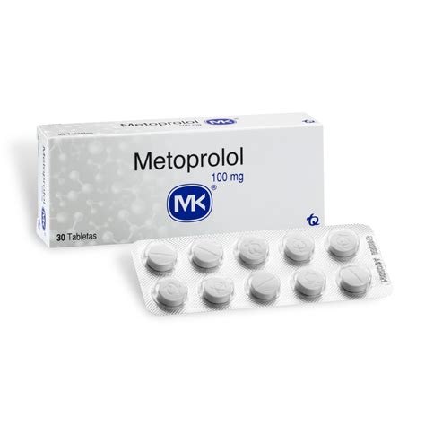 Metoprolol 100 Mg 30 Tabletas Mk Farmaprime