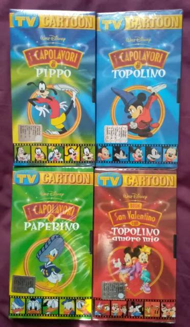 Lotto Vhs Walt Disney Topolino Paperino Pippo Eur Picclick It