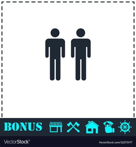 Gay Icon Flat Royalty Free Vector Image Vectorstock