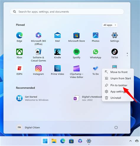 How to add or remove items from the taskbar in Windows 11