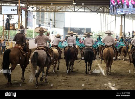 Charros Prepare Backstage For The Charreada Competition At The