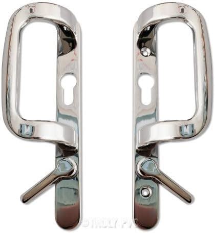 Trojan Sparta 90mm PZ Fuhr Polished Chrome Sliding Patio Door Handles