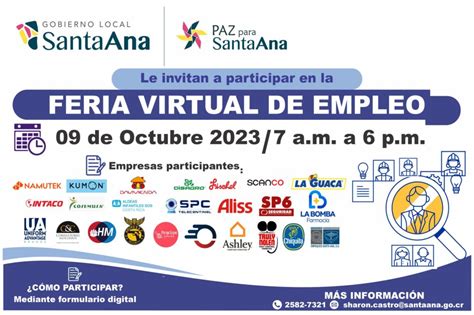 Feria Virtual De Empleo 2023 Gobierno Local De Santa Ana