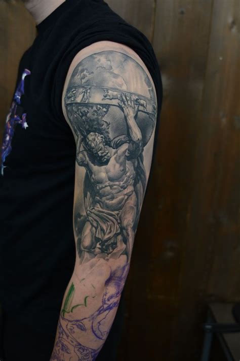 Atlas Greel Titan God Atlas Tattoo Globe Tattoos Cool Tattoos For Guys