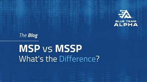 Msp Vs Mssp Whats The Difference Youtube