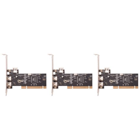 3X 3 Port IEEE 1394 Firewire Card PCI Firewire Adapter IEEE 1394 PCI ...