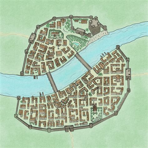 Small Medieval Town Map by Vladar4 on DeviantArt