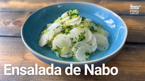 Receta De Ensalada De Nabo Peruvian Food YouTube