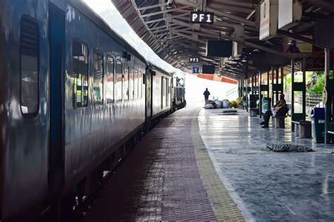 Kathgodam, Uttarakhand, India, September 25 2023 - Indian railway train ...