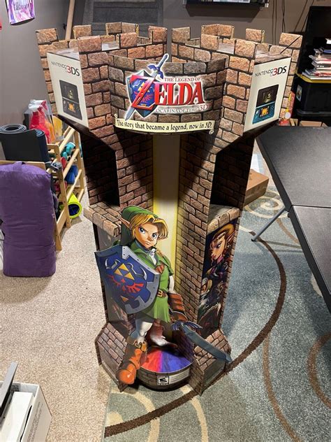 The Legend Of Zelda Ocarina Of Time 3d Link Castle Cardboard Standee Stand Up Ebay