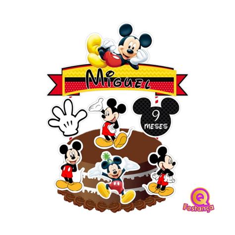 Topo De Bolo Roda Gigante Do Mickey Para Imprimir Mickey C9C