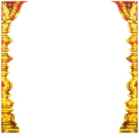 Gold Pillar Pillar Gold Temple Hindu India Pillars Glitter