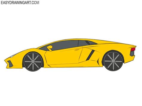 How to draw a lamborghini really easy drawing tutorial – Artofit