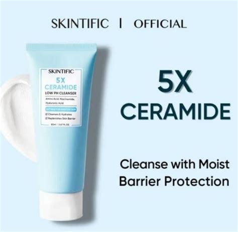 Skintific 5x Ceramide Low Ph Cleanser Kemasan 80ml Lazada Indonesia