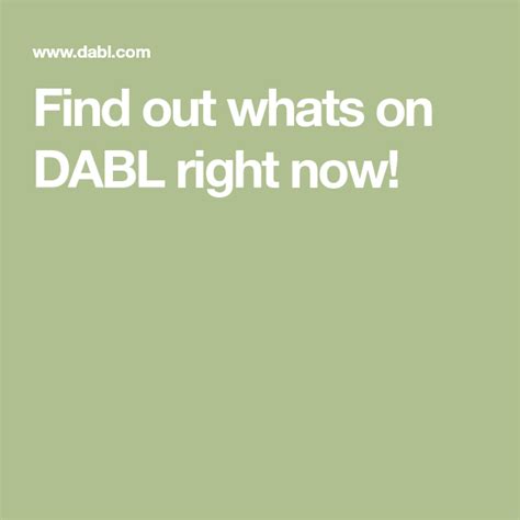 Dabl Tv Schedule For Today Onerous Ejournal Image Database
