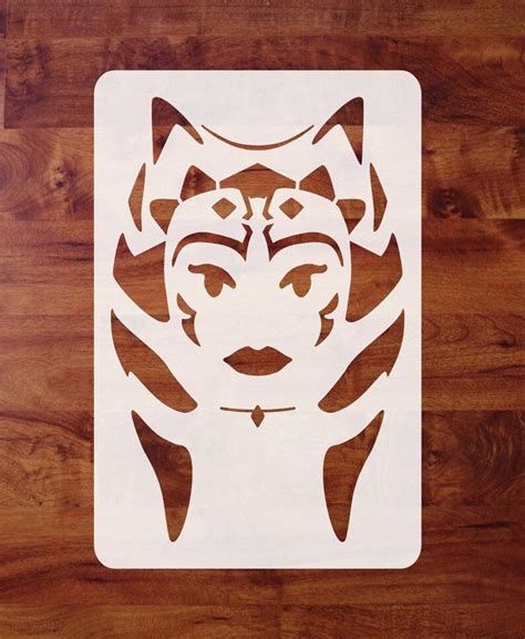 Mylar Star Wars Stencil Ahsoka Tano for Painting - Etsy Australia ...