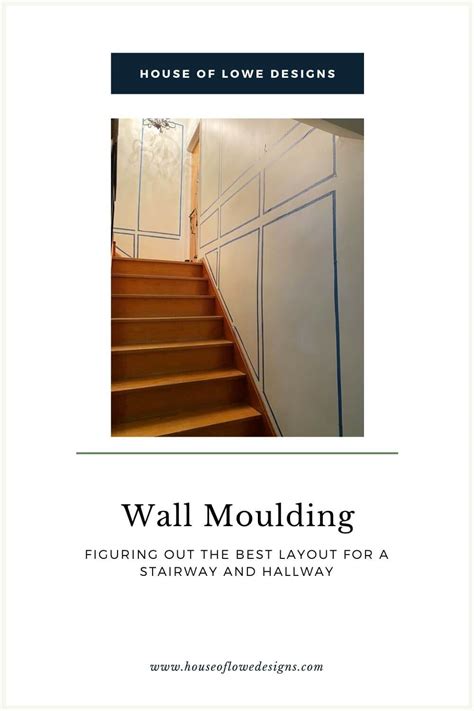 Figuring Out A Layout For The Wall Moulding In Our Hallway And Stairway